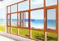 El diseño moderno Windows de madera revestido de aluminio de la casa modificó el color para requisitos particulares opcional para el mercado de los UAE